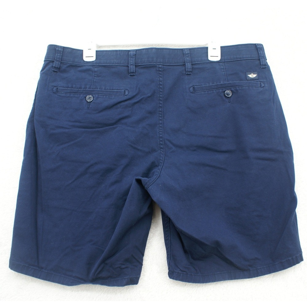Dockers Mens Ultimate Chino Shorts Navy Blue Flat Front Size 38 69810-0006 - Picture 2 of 10